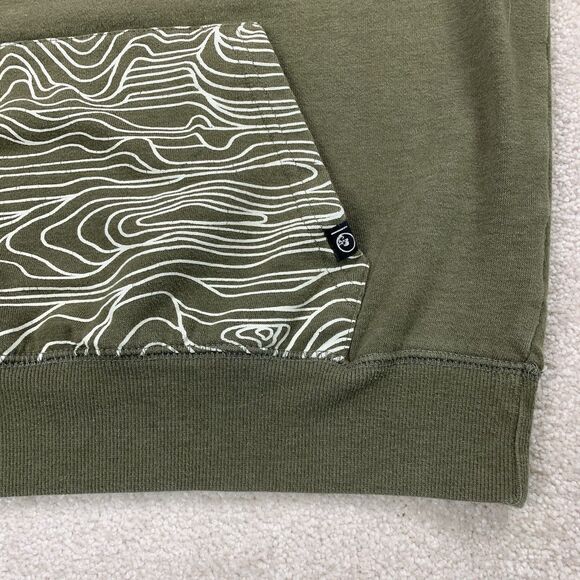 10 Tree Sweatshirt Mens Small Hoodie Outdoor Classic Relaxed Casual Pullover - Picture 6 of 16
